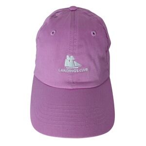 Landings Club Ouray Pink Hat Cap Embroidered Logo Golf Casual Adjustable